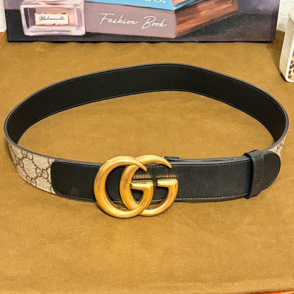 Gucci Gucci monogram belt wide